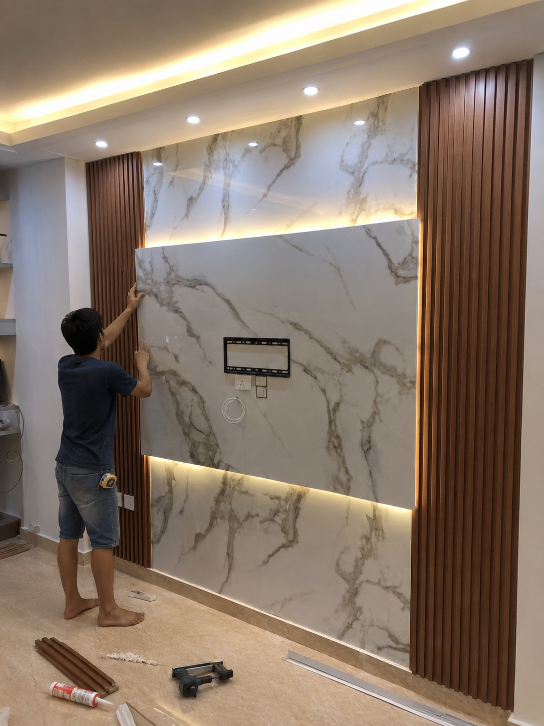 Pemasangan Wall Panel